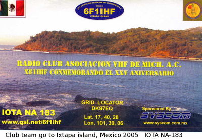 Ixtapa island, Mexico IOTA NA-183
