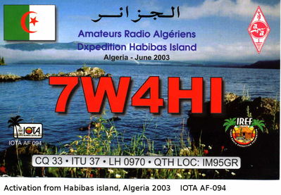 Habibas island IOTA AF-094
