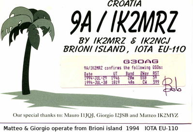Brioni island     IOTA EU-110
