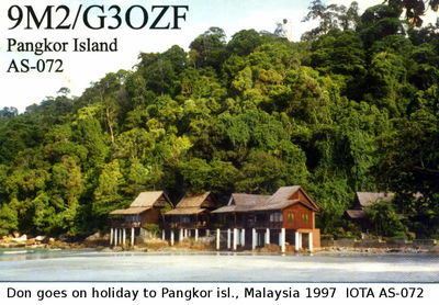 Pangkor island   IOTA AS-072
