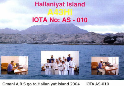 Hallaniyat island  IOTA AS-010
