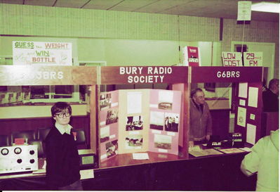 Bury Stand at NARSA 1983 with 
Roger, G6FUQ &  Brian,G4SEO
