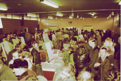 BRS "Hamfest" 1983 in the Mosses Centre hall
