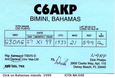 Bahamas main island   IOTA NA-048
