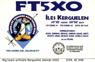 Kerguelen islands   IOTA AF-048
