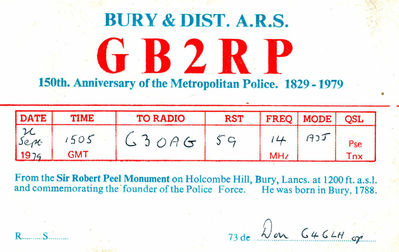 Special event station  QSL 1979
