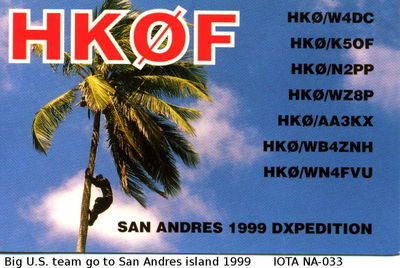 San Andres island  IOTA NA-033
