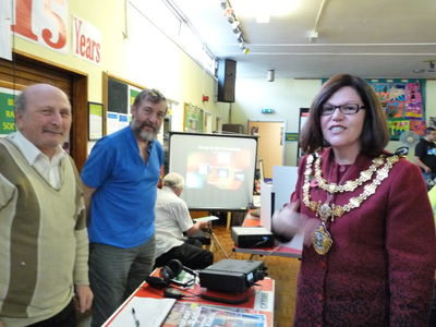 The Lady Mayoress meets the members 
