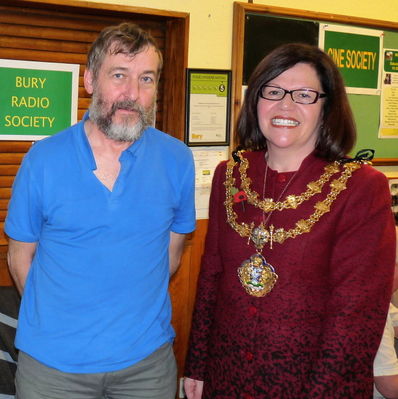 Dave, M0LMN meets the Mayoress
