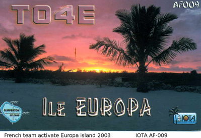 Europa island IOTA AF-009
