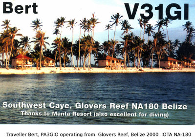 Glovers Reef, Belize   IOTA NA-180
