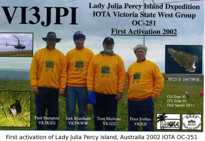 Lady Julia Percy island  IOTA OC-251
