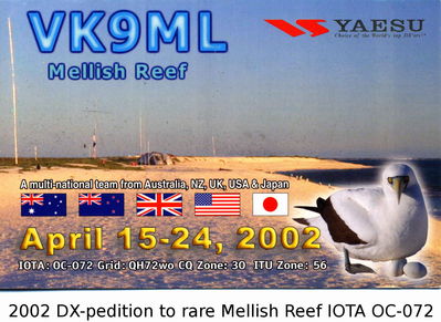 Mellish Reef IOTA OC-072
