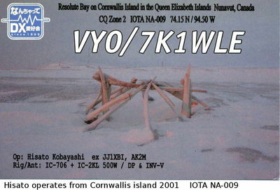 Cornwallis island    IOTA NA-009
