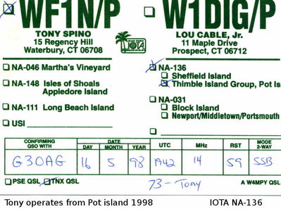 Pot island     IOTA NA-136
