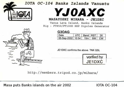 Banks island   IOTA OC-104
