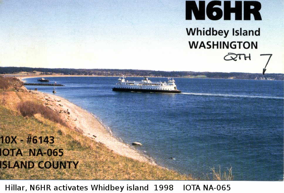 N6HR Whidbey Is